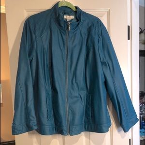 Leather Like Jacket Teal